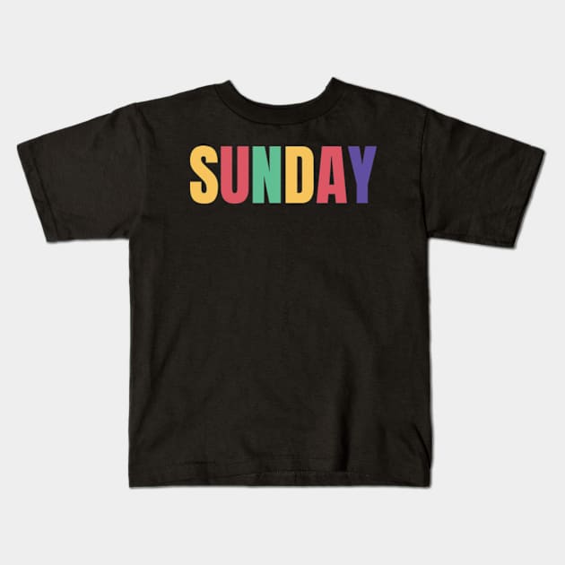 Sunday Kids T-Shirt by Frajtgorski